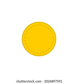 Gold icon isolated on white background. Coin symbol modern, simple, vector, icon for website design, mobile app, ui. Vector Illustration