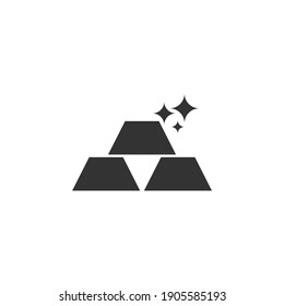 gold icon, isolated gold sign icon, vector illustration