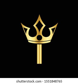 
Gold Icon Letter I Logo. Crown of kings and queens with the logo icon letter I. Initial Letter I Design Vector Luxury Golden