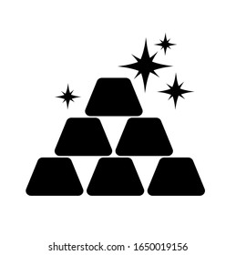 gold icon on white background