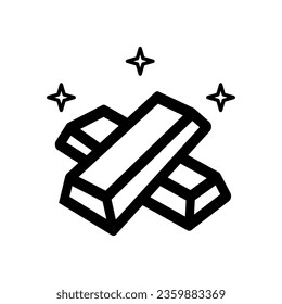 gold icon on a white background