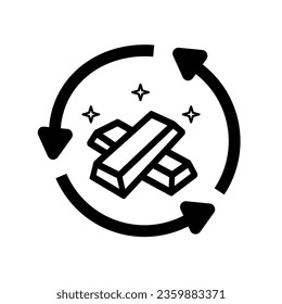 gold icon on a white background
