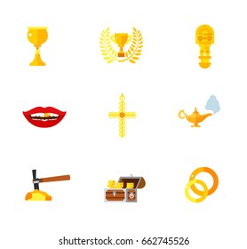 Gold icon set