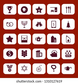gold icon set with dollar coin, star and car oil vector illustration
