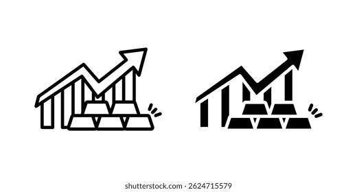Gold icon set. for mobile concept and web design on white background