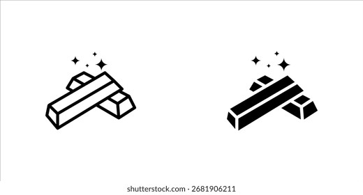 Gold icon set. Gold symbol template for graphic and web design collection logo vector illustration