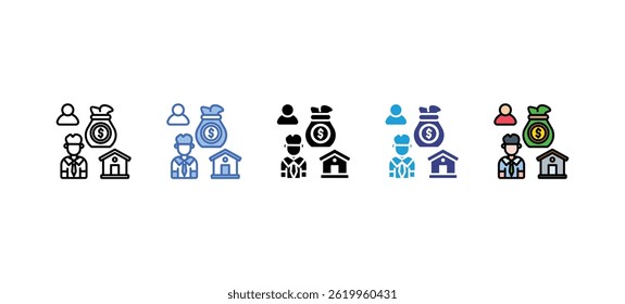 Gold   icon sets collection multi style
