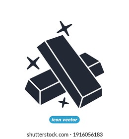Gold icon. Gold symbol template for graphic and web design collection logo vector illustration