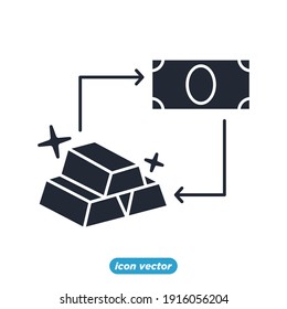 Gold icon. Gold symbol template for graphic and web design collection logo vector illustration