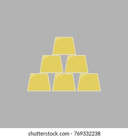 Gold icon vector design isolated