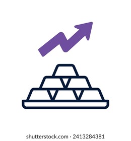 gold icon. vector dual tone icon for your website, mobile, presentation, and logo design.