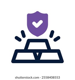 gold icon. vector dual tone icon for your website, mobile, presentation, and logo design.