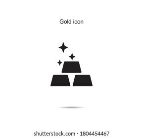 Gold icon vector illustration graphic on background