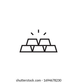 gold icon vector illustration line style design. isolated on white background