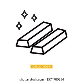 Gold Icon Vector Template Stock Vector (royalty Free) 1247033959