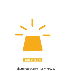 Gold  icon vector logo illustration flat style