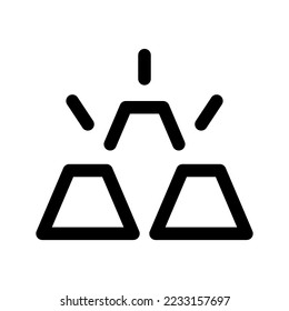 Gold Icon Vector Symbol Design Illustration