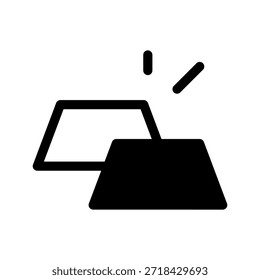 Ilustración de diseño de símbolo de Vector de icono de oro