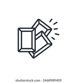 gold icon. vector.Editable stroke.linear style sign for use web design,logo.Symbol illustration.