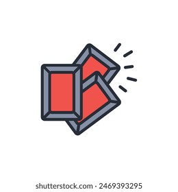 Icono de oro. Vector.Trazo editable.signo de estilo lineal para el uso Diseño web,logo.Ilustración de símbolo.