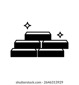 ícone de ouro com fundo branco vetor ilustração stock