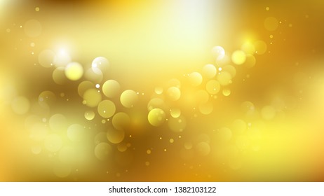 Gold Illuminated Background Vector Image