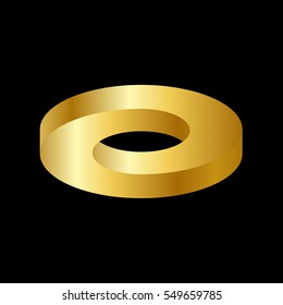 Ilusión de oro en un diseño circular.