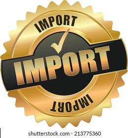 gold import vector eps10 sign