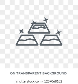 Gold Ingots icon. Gold Ingots design concept from  collection. Simple element vector illustration on transparent background.