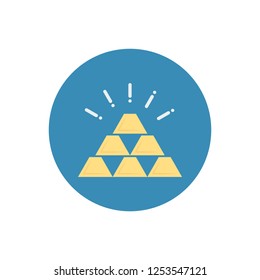 Gold Ingots Vector Icon