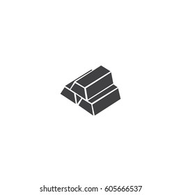 Gold Ingots Vector Icon. 
