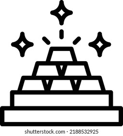 Ilustración de diseño de iconos vectores de oro