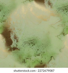 Gold Ink Paint. Copper Vector Ink Background. Luxury Water Color Canvas. Light Elegant Repeat. Gold Seamless Background. Luxury Abstract Template. Marble Green Alcohol Ink. Foil Marble Watercolor.