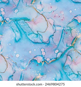 Gold Ink Paint. Geode Elegant Pattern. Green Alcohol Ink Watercolor. Marble Blue Water Color. Pink Abstract Background. Green Vector Ink Repeat. Purple Marble Art Watercolor. Vector Abstract Painting