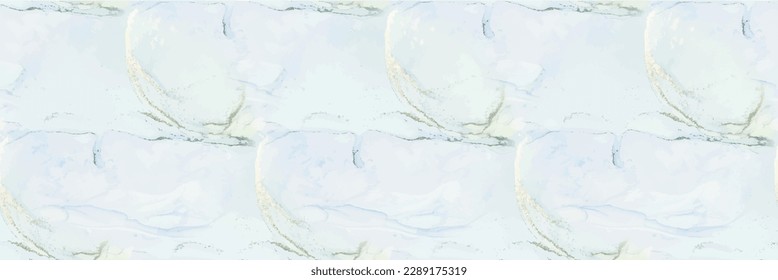 Pintura de tinta dorada. Tinta de alcohol de aceite de mármol. Mármol de tinta de vectores de lujo. Fluid Elegant Repetir. Acuarela de mármol azul. Fondo Verde Oriental. Fondo de color de agua brillante. Pintado Resumen De Lujo.