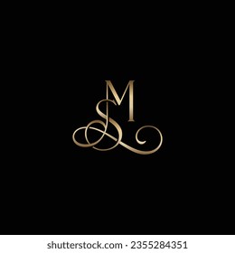 Logotipo de interbloqueo de oro adecuado para cualquier empresa elegante y elegante.