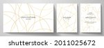 Gold invitation, cover design set. Luxury elegant gold circle, line, star pattern. Premium golden horizontal and vertical vector template for wedding invitation, banner, gift card, gift certificate