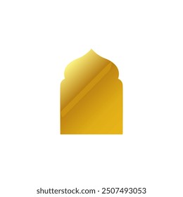 Gold Islamic frames oriental style objects arabic shapes windows and arches traditional ornamental