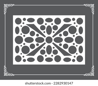 Techo oriental islámico dorado y patrón de pared sobre fondo antracita. Motivos ornamentales árabes 58. Patrones, fondos y fondos de pantalla para su diseño. Adecuado para el corte por láser.
