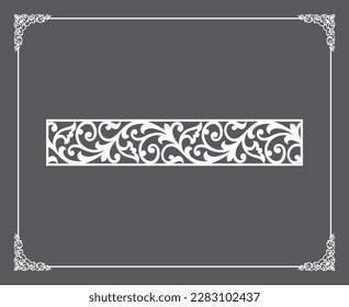 Gold Islamic oriental ceiling and wall pattern on anthracite background. Arabic ornamental motifs 140. Patterns, backgrounds and wallpapers for your design. Suitable for laser cutting.