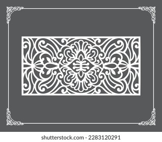 Techo oriental islámico dorado y patrón de pared sobre fondo antracita. Motivos ornamentales árabes 2. Patrones, fondos y fondos de pantalla para su diseño. Adecuado para el corte por láser.