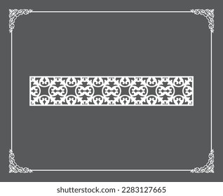 Gold Islamic oriental ceiling and wall pattern on anthracite background. Arabic ornamental motifs 124. Patterns, backgrounds and wallpapers for your design. Suitable for laser cutting.
