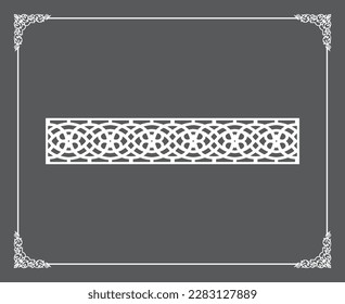 Goldene islamische orientalische Decke und Wandmuster auf anthrazistischem Hintergrund. Arabische Ziermotive 143. Muster, Hintergründe und Hintergrundbilder für Ihr Design. Geeignet für das Laserschneiden.