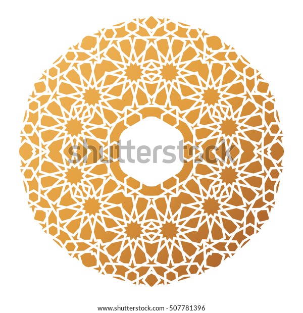 Gold Islamic Pattern Background Vector Illustration Stock Vector ...