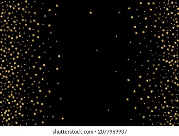 Gold isolierte Spark Textur. Festlicher Konfetti-Hintergrund. Golden Glitter Dust Illustration. Blink Sequin Design. Gradientexplosionsmuster