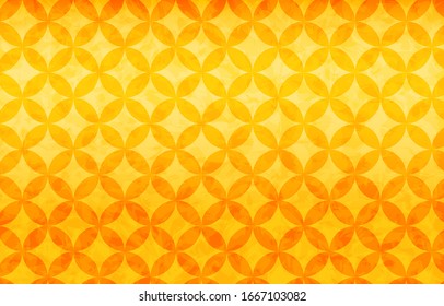 Gold Japanese paper and Japanese pattern: Cloisonne