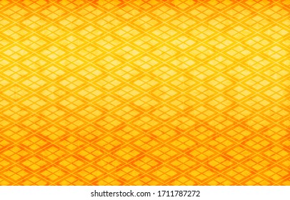 Gold Japanese paper and Japanese pattern: rhombus