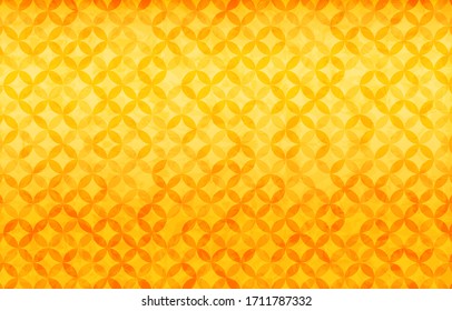 Gold Japanese paper and Japanese pattern: torn cloisonne