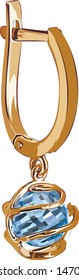 
Gold jewelry with a stone. Vector graphics, resizing is possible without loss of quality.