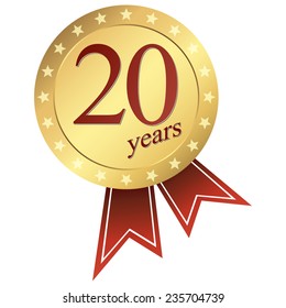 20 years of service logo